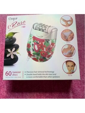 Emjoi eRase e60 Epilator White Floral One Size